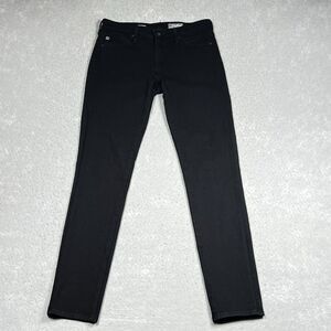 AG Jeans Women’s Sz 27R Black The Prima Mid Cigarette Leg Contour360 Stretch
